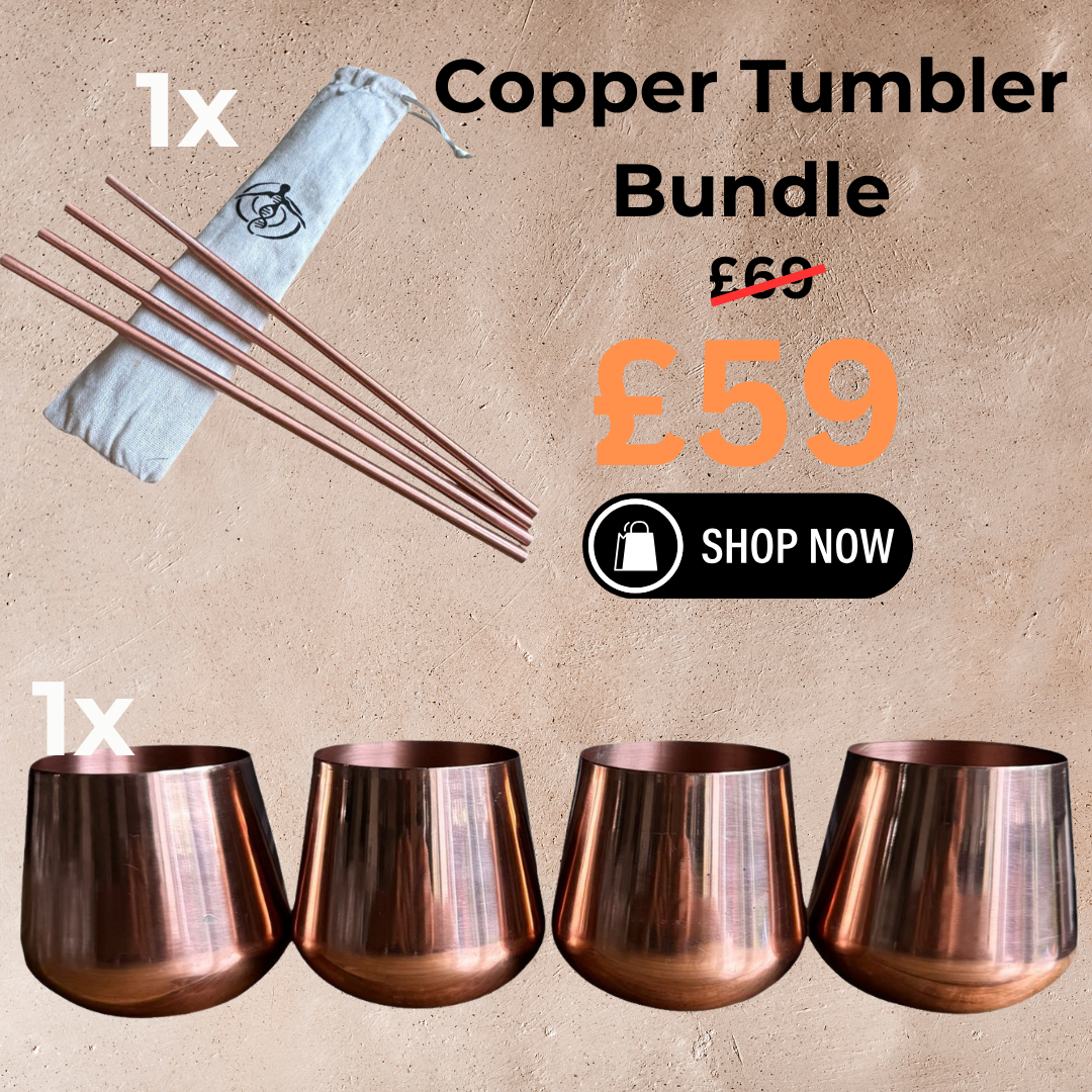 Copper Straws + Tumblers Bundle