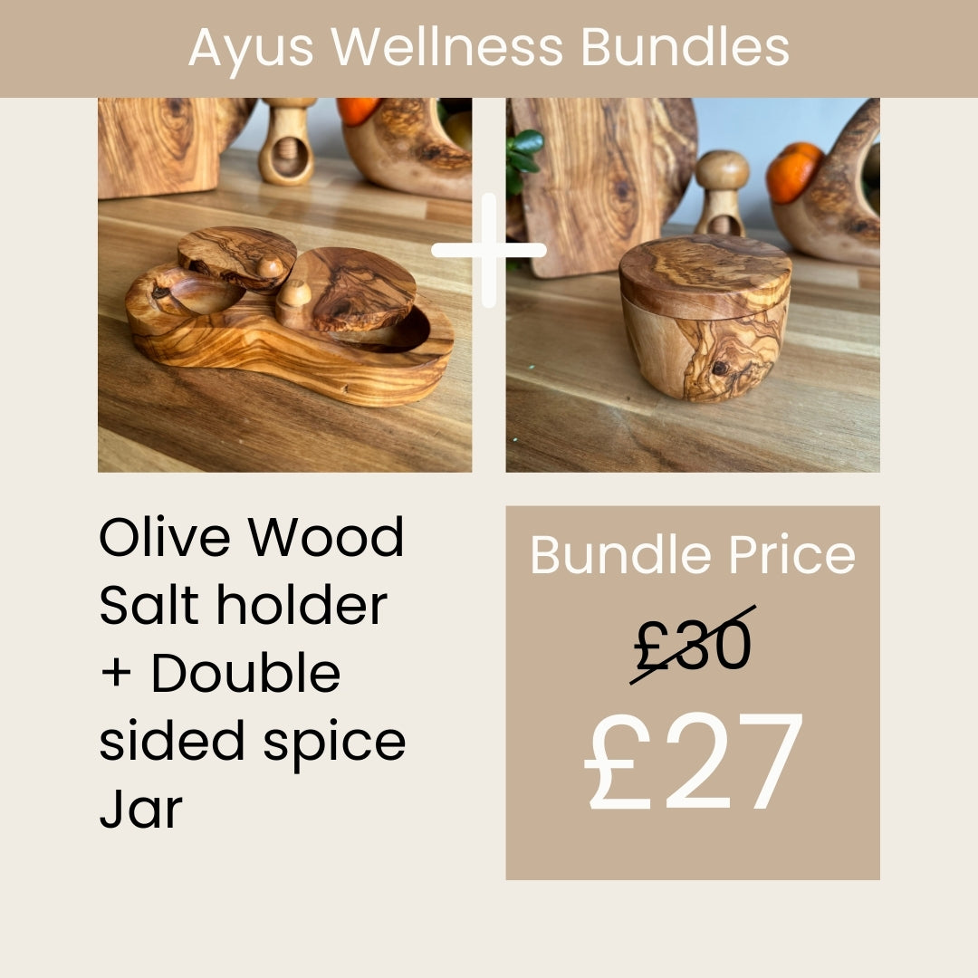 Olive Wood Spice Jar Bundle