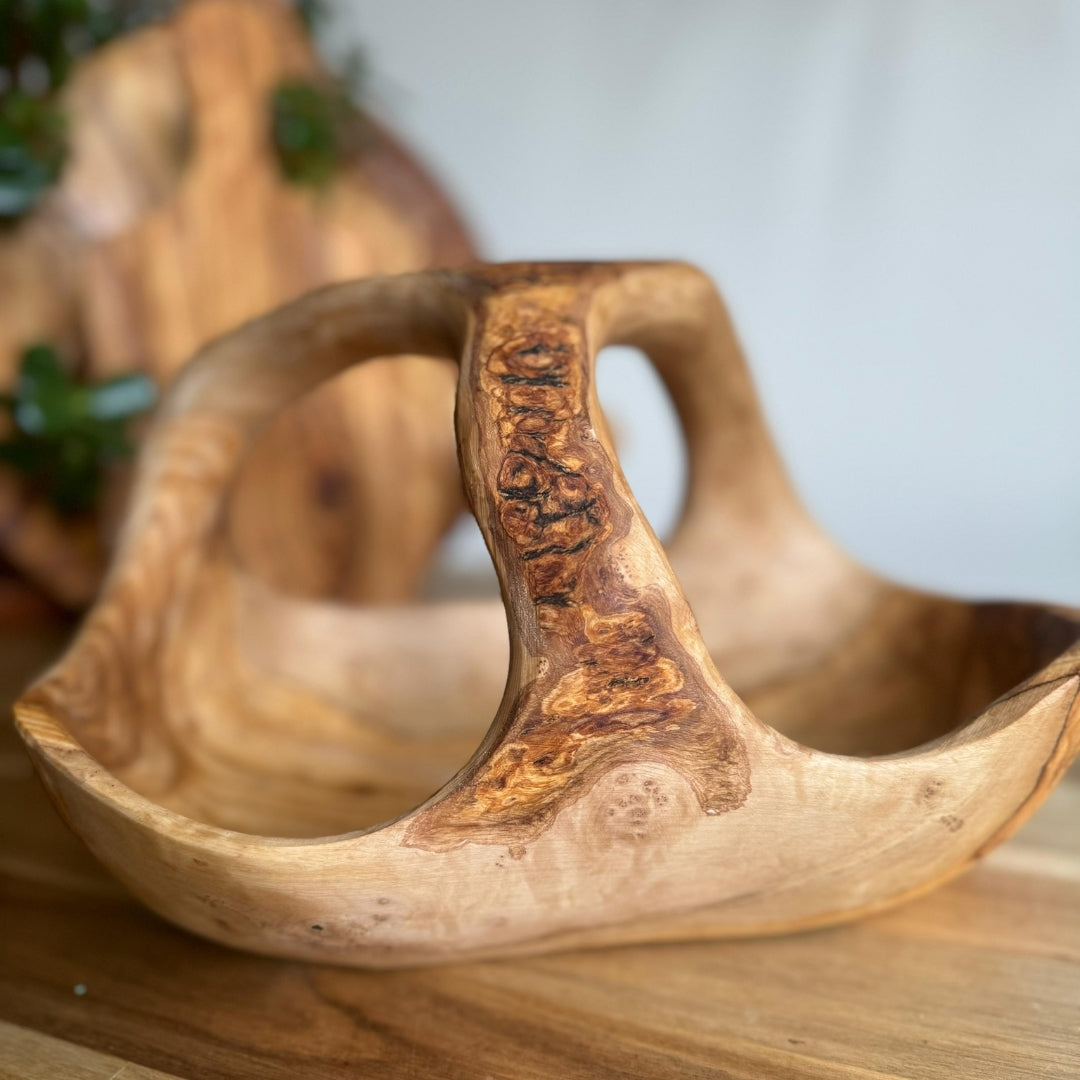 Olive Wood Fruit Holder