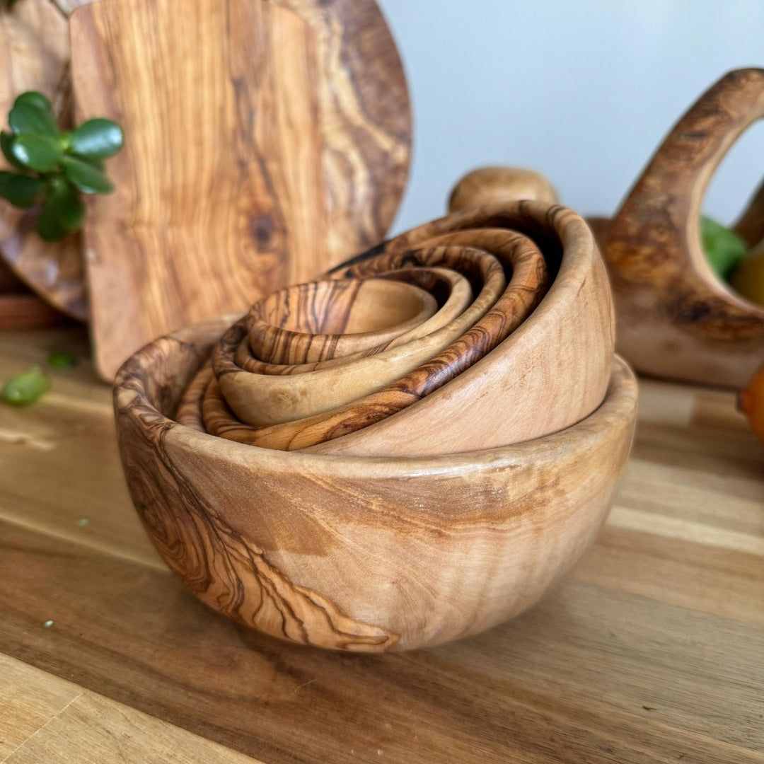 Olive Wood Set of 6 Bowls