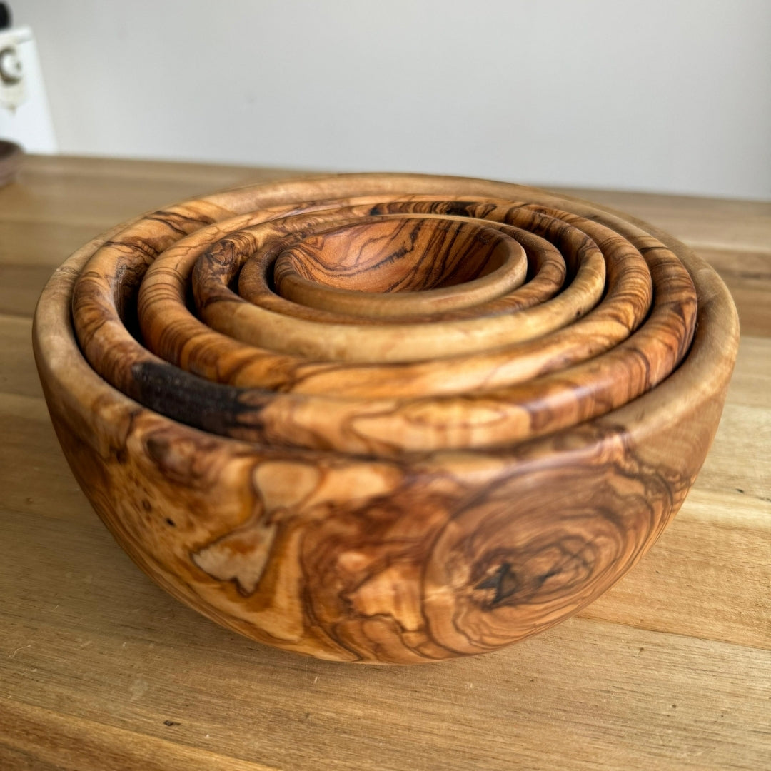 Olive Wood Set of 6 Bowls