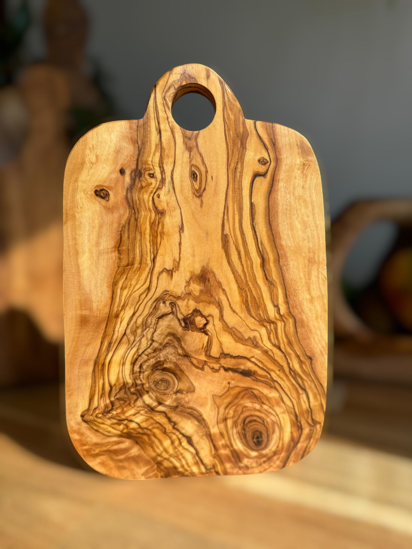 Olive Wood Hangable Serving Board