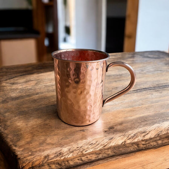 Hammered Copper Mugs (Set of 4)