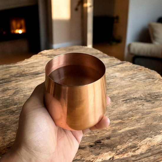 Rounded Copper Tumblers (Set of 4)