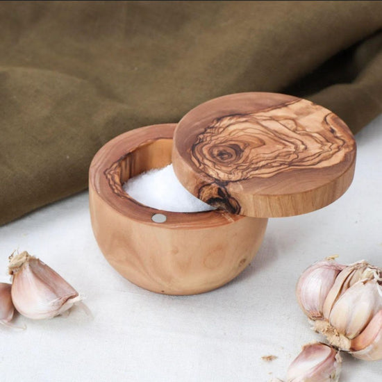 Olive Wood Salt Holder